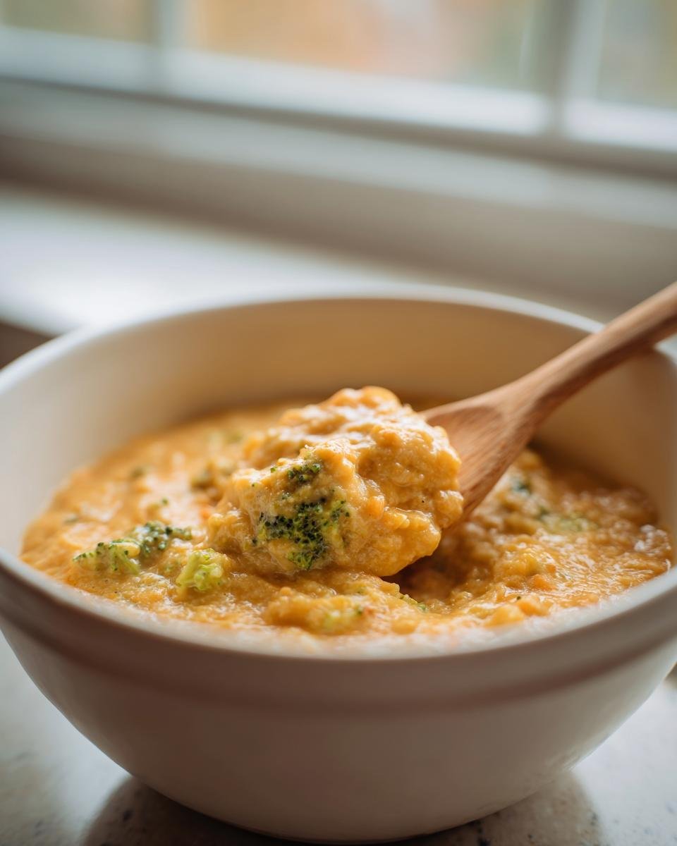 broccoli cheddar soup - detail 2