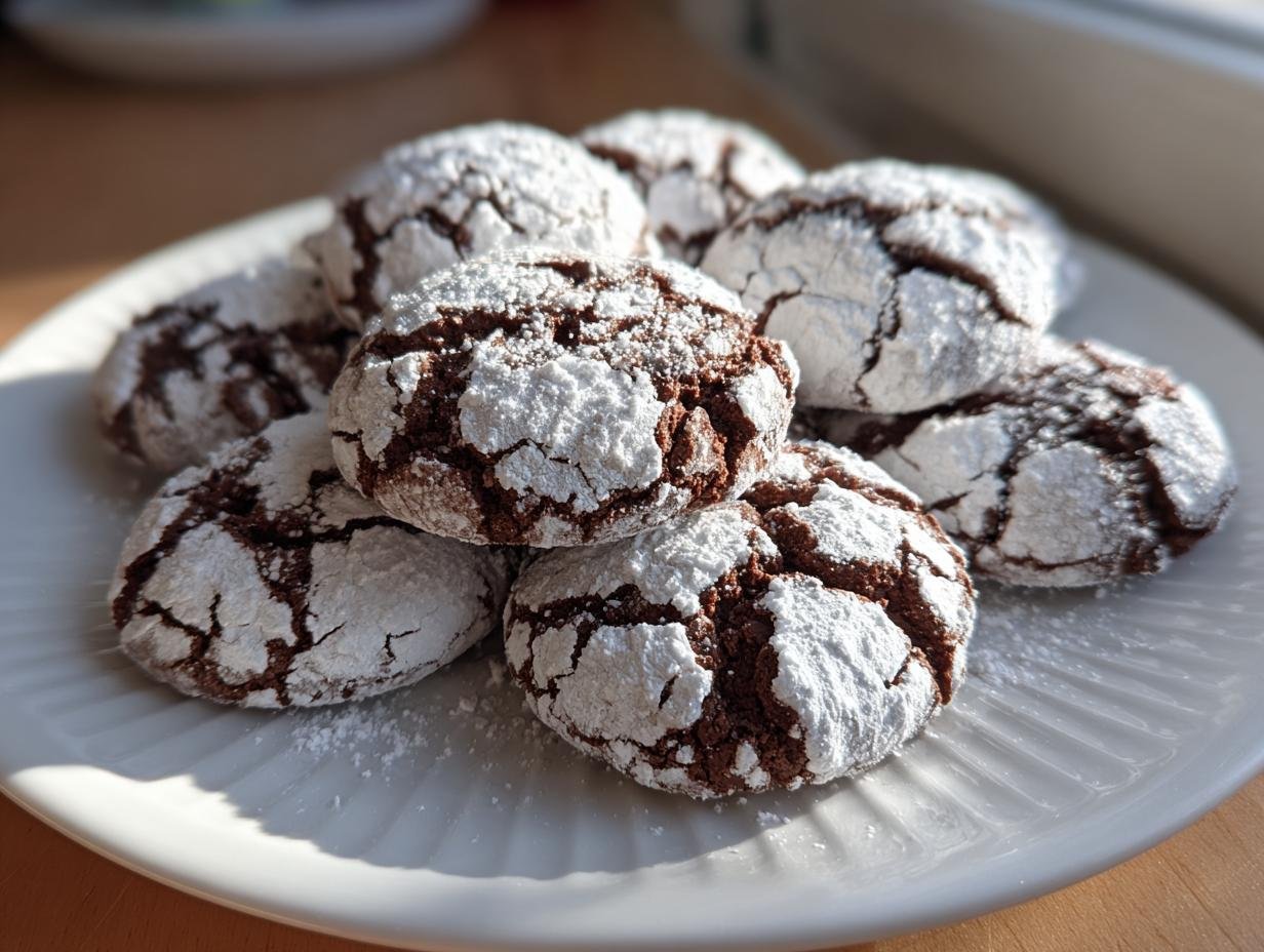 Irresistible Chocolate Crinkle Cookies Recipe in 4 Easy Steps