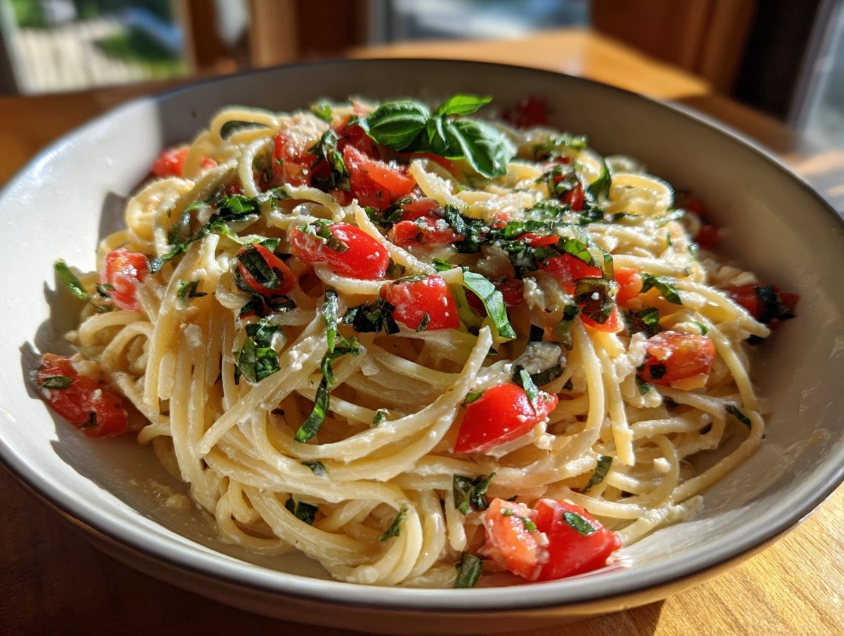 25-Minute Creamy Cottage Cheese Tomato Pasta Bliss