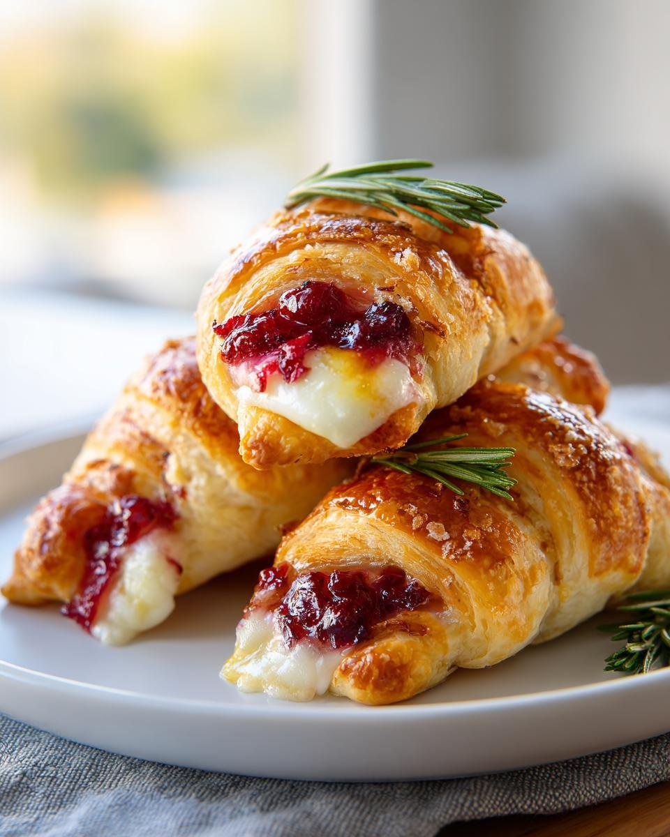 cranberry brie crescent bites - detail 1