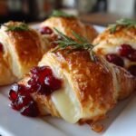 cranberry brie crescent bites​