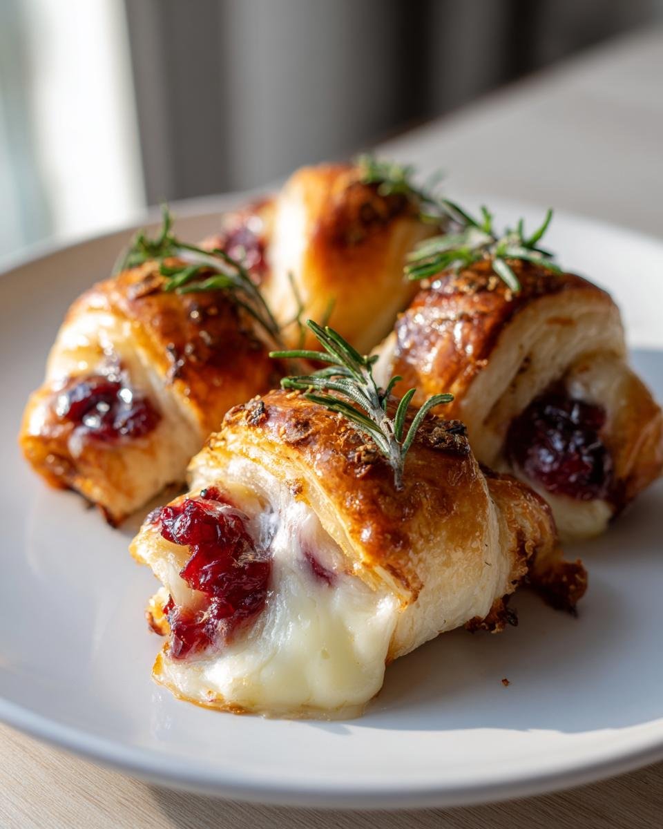 cranberry brie crescent bites - detail 2