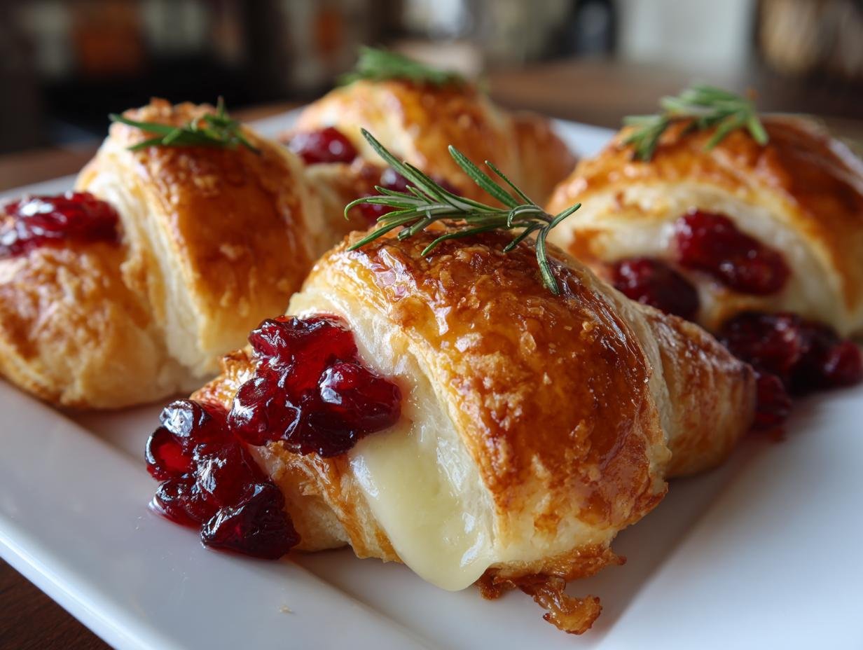 Cranberry Brie Crescent Bites: 5-Ingredient Holiday Magic