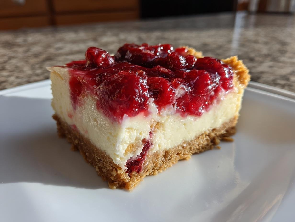 Magical 3-Layer Cranberry Cheesecake Bars You’ll Crave