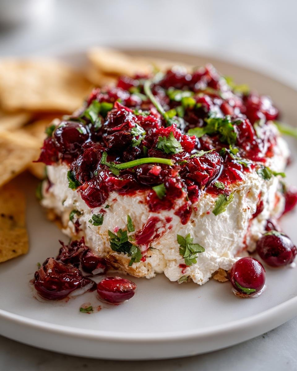 cranberry jalapeño dip - detail 2