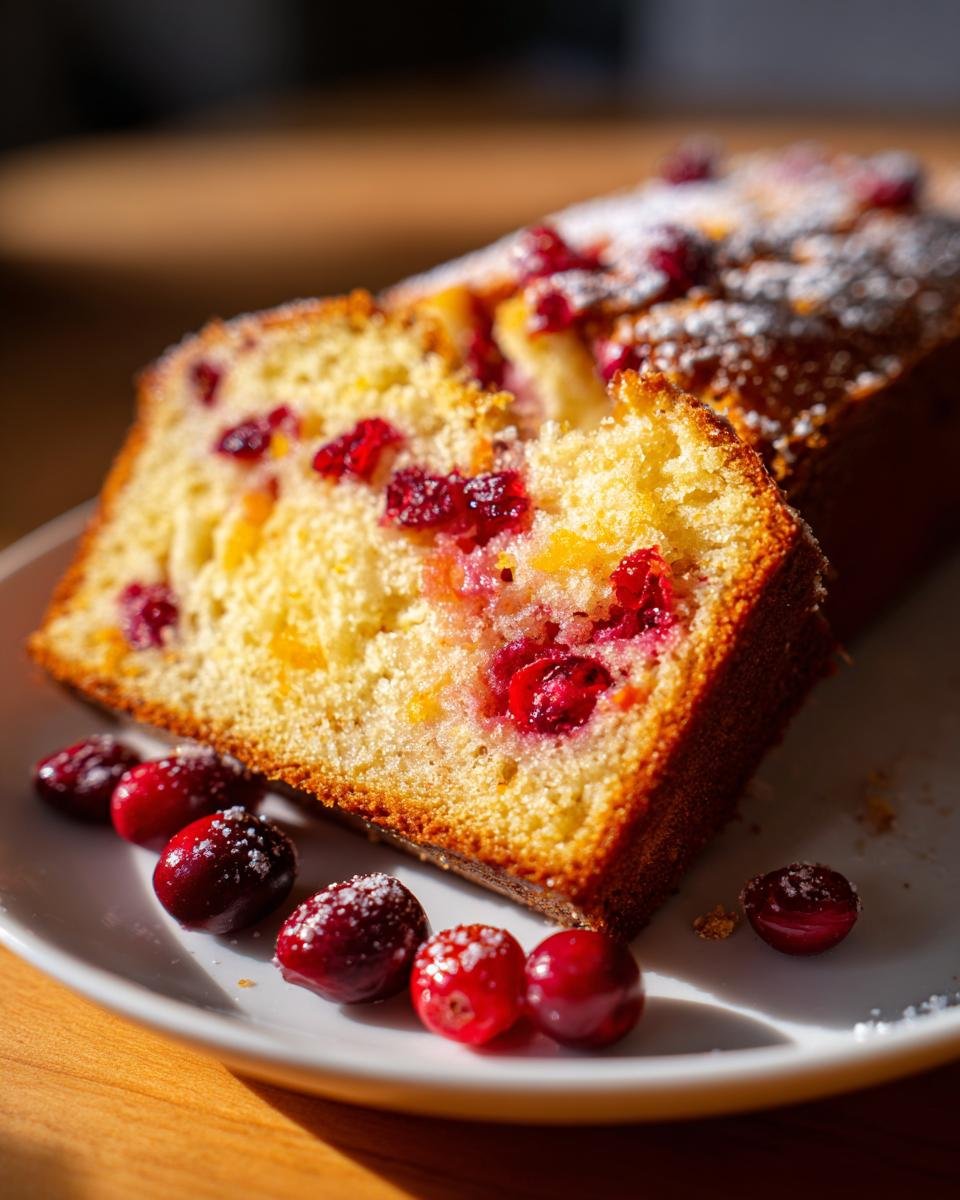 cranberry orange coffee cake - detail 2