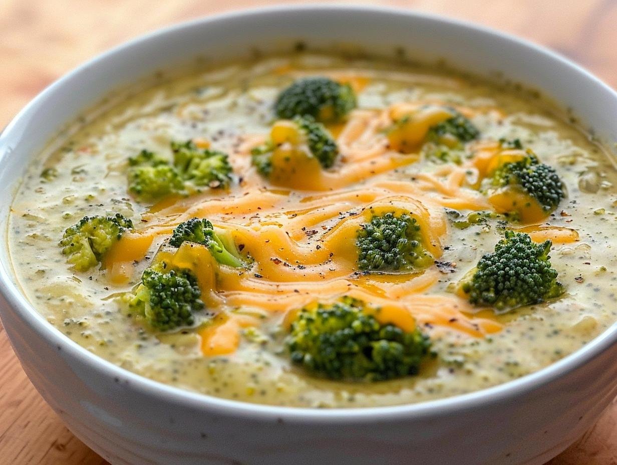 25-Minute Creamy Broccoli Cheddar Soup That Melts Hearts