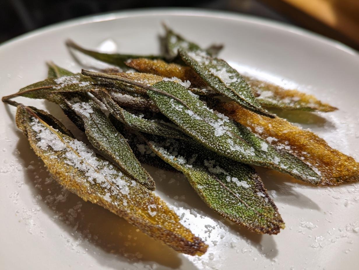 Crispy Fried Sage Garnish: 5-Minute Flavor Bomb You Need