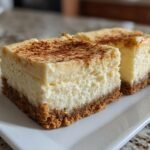 eggnog cheesecake bars​