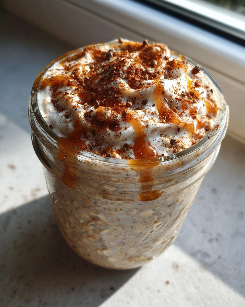 gingerbread overnight oats - detail 2
