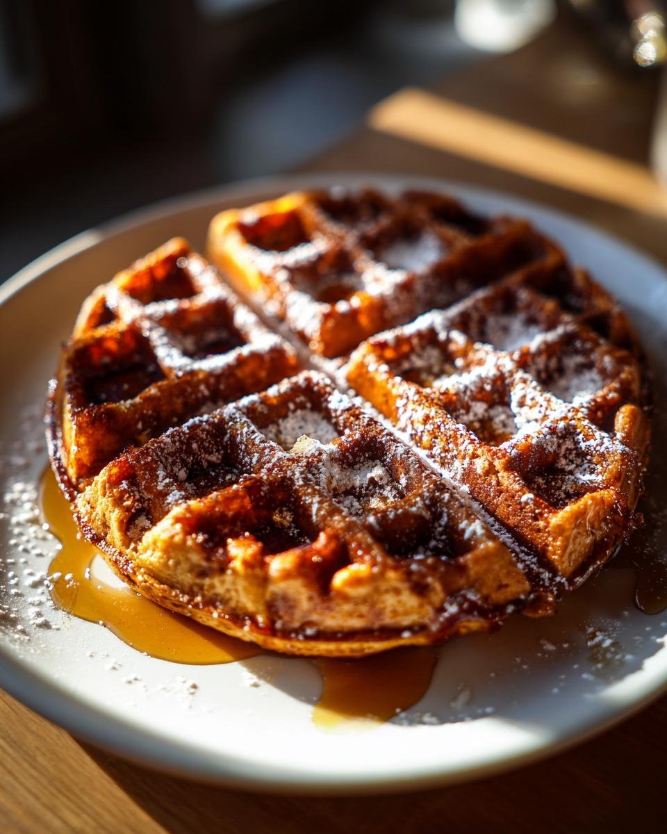 gingerbread waffles - detail 1