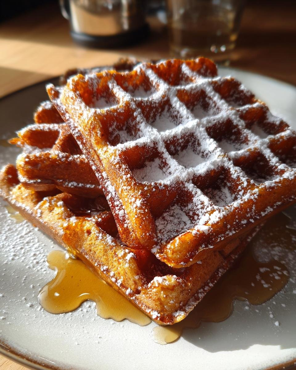 gingerbread waffles - detail 2
