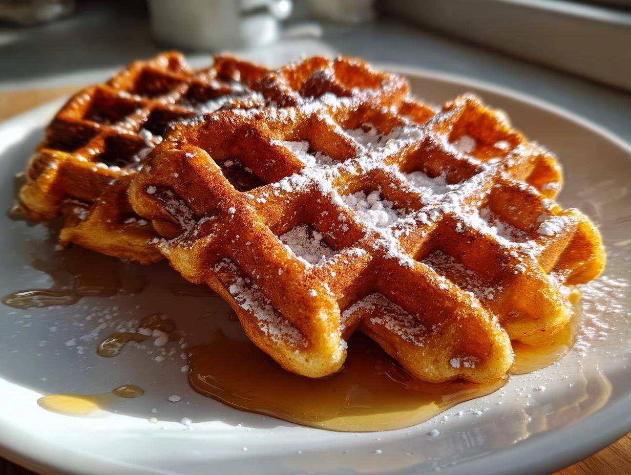 10-Minute Gingerbread Waffles for Heartwarming Holiday Breakfasts