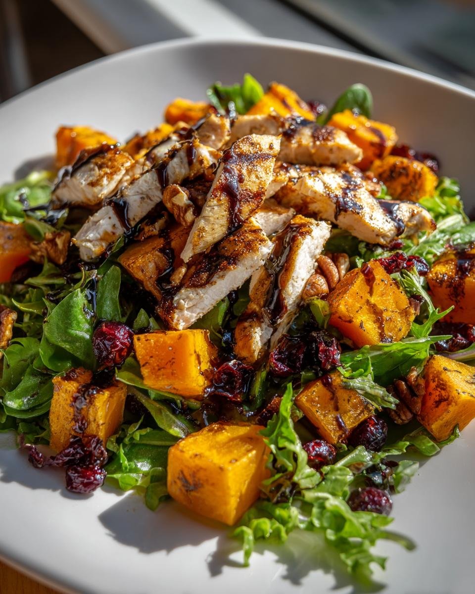 harvest chicken salad with butternut squash - detail 2