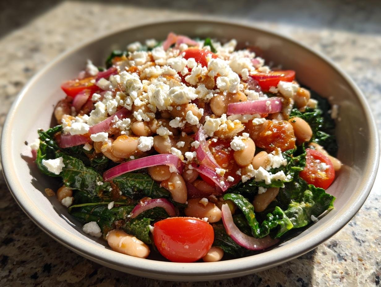 12g Protein High Protein White Bean Greens Bowl in 10 Minutes