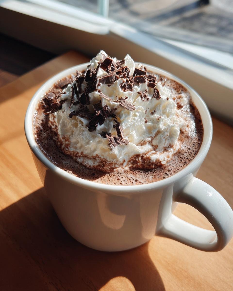 homemade Starbucks peppermint mocha - detail 1