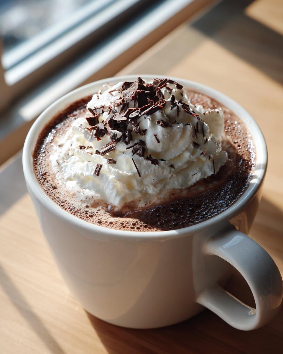 homemade Starbucks peppermint mocha - detail 2