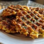 leftover stuffing waffles​