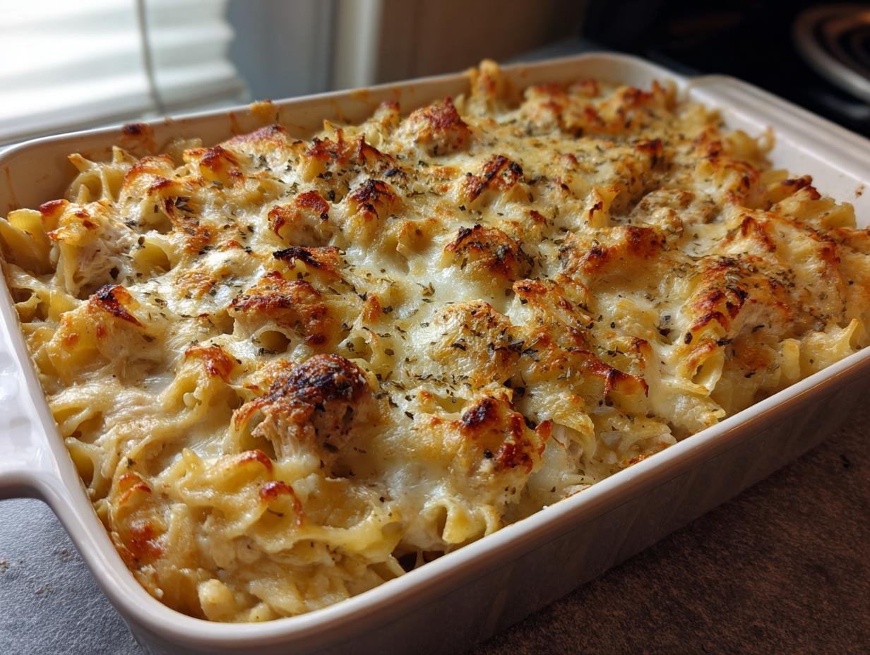 Creamy Leftover Turkey Alfredo Bake in Just 35 Minutes
