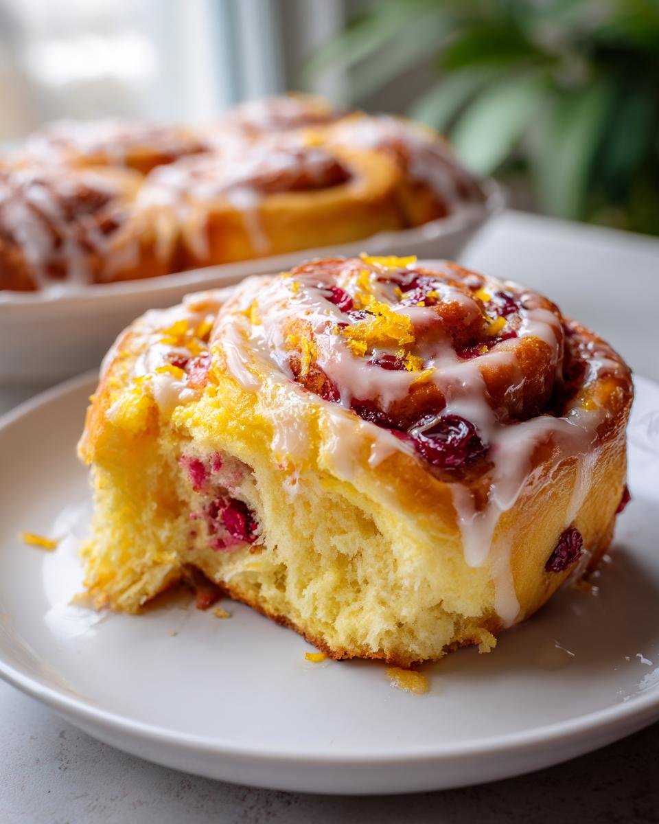 orange cranberry sweet rolls - detail 3