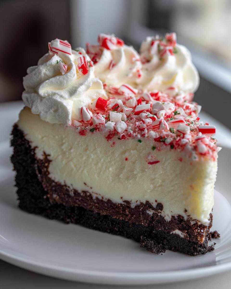 peppermint cheesecake - detail 1