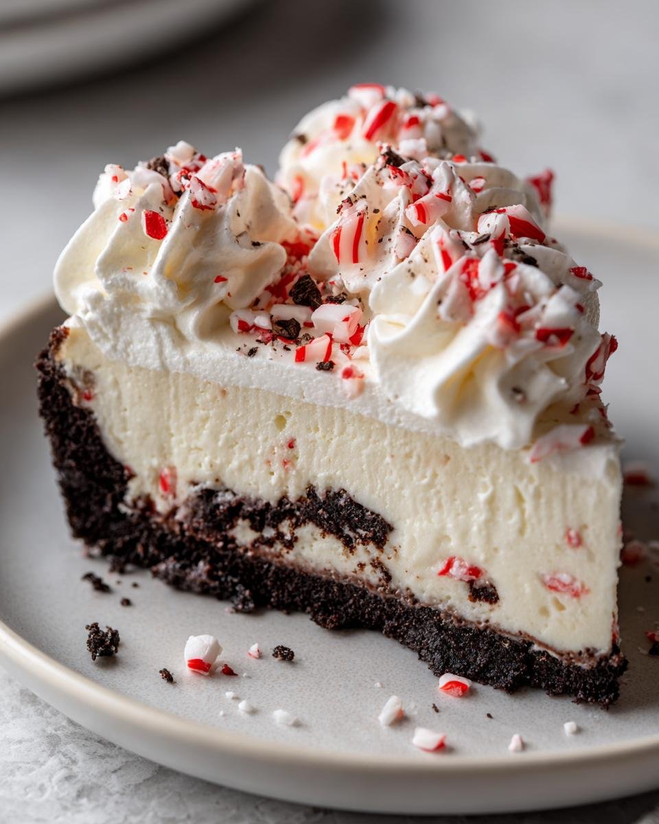 peppermint cheesecake - detail 2