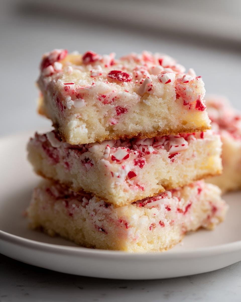 peppermint sugar cookie bars - detail 1