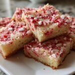 peppermint sugar cookie bars​