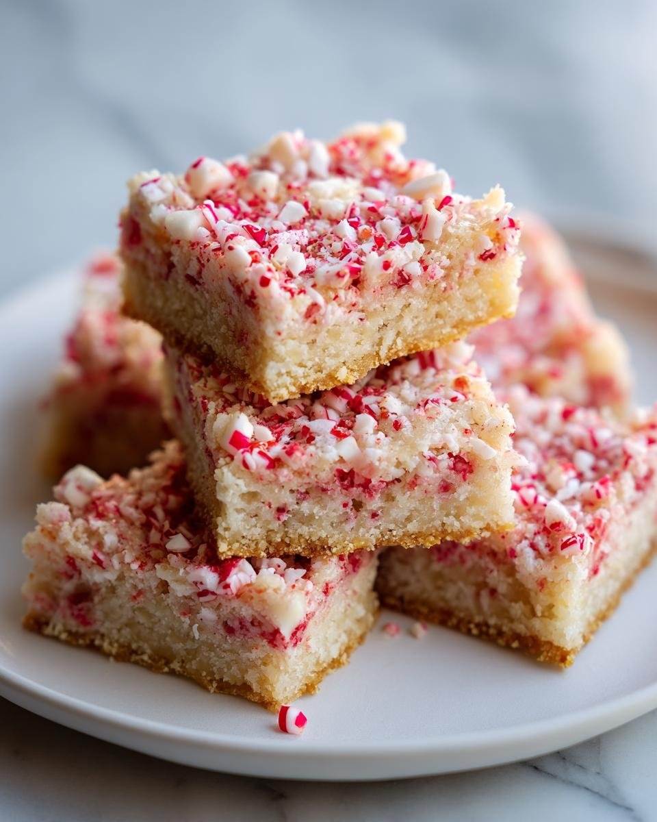 peppermint sugar cookie bars - detail 2