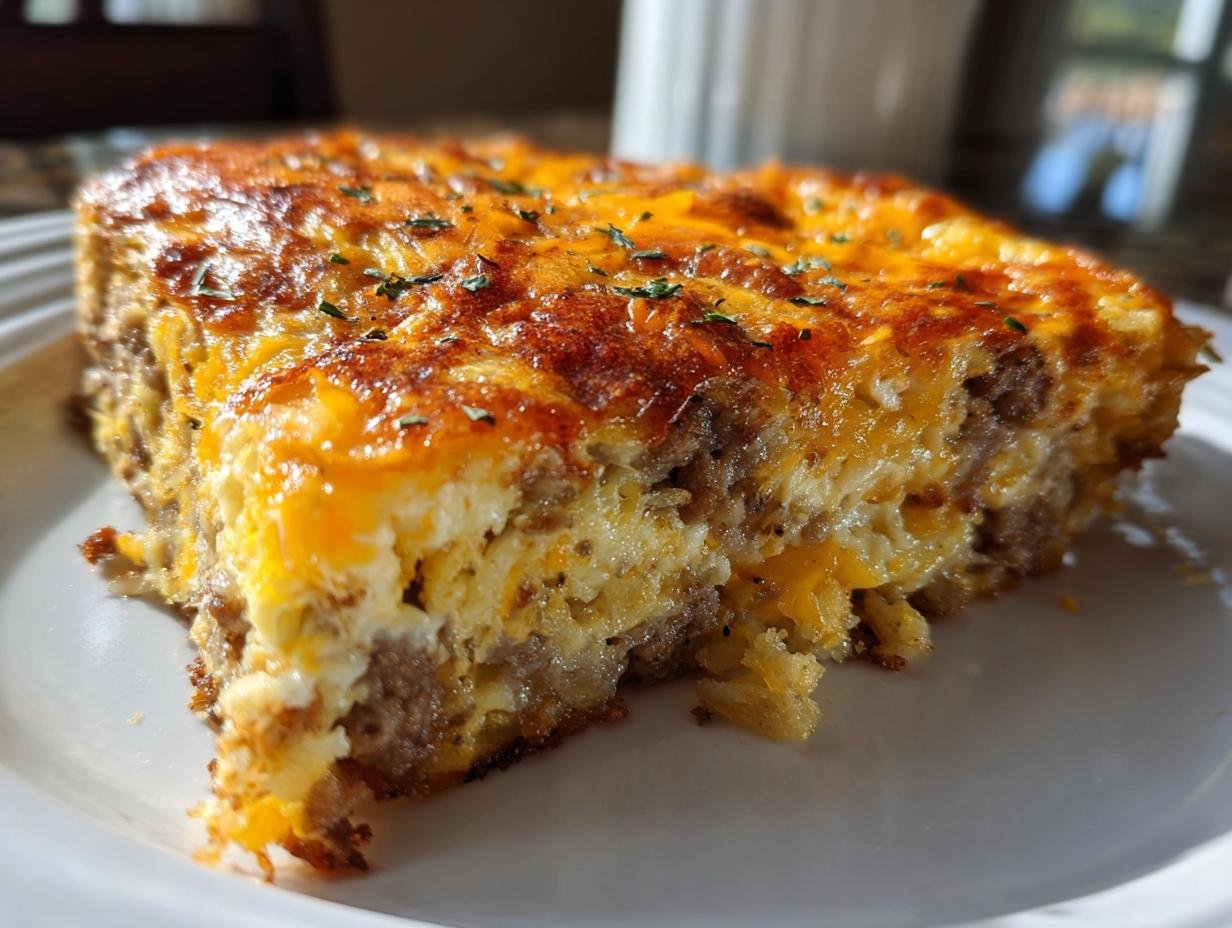 15-Minute Sausage Hash Brown Breakfast Casserole Magic