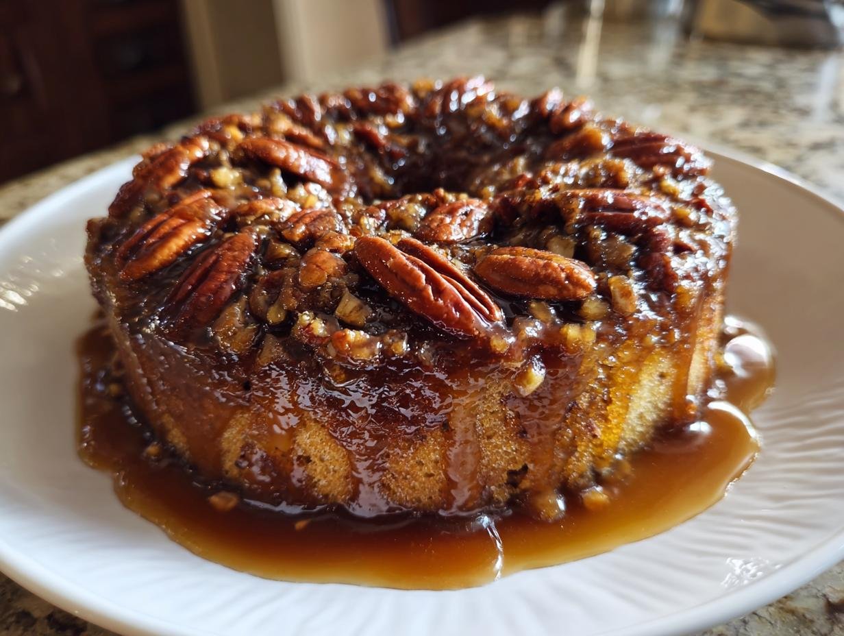 Irresistible Sticky Pecan Upside-Down Cake Recipe in 30 Minutes