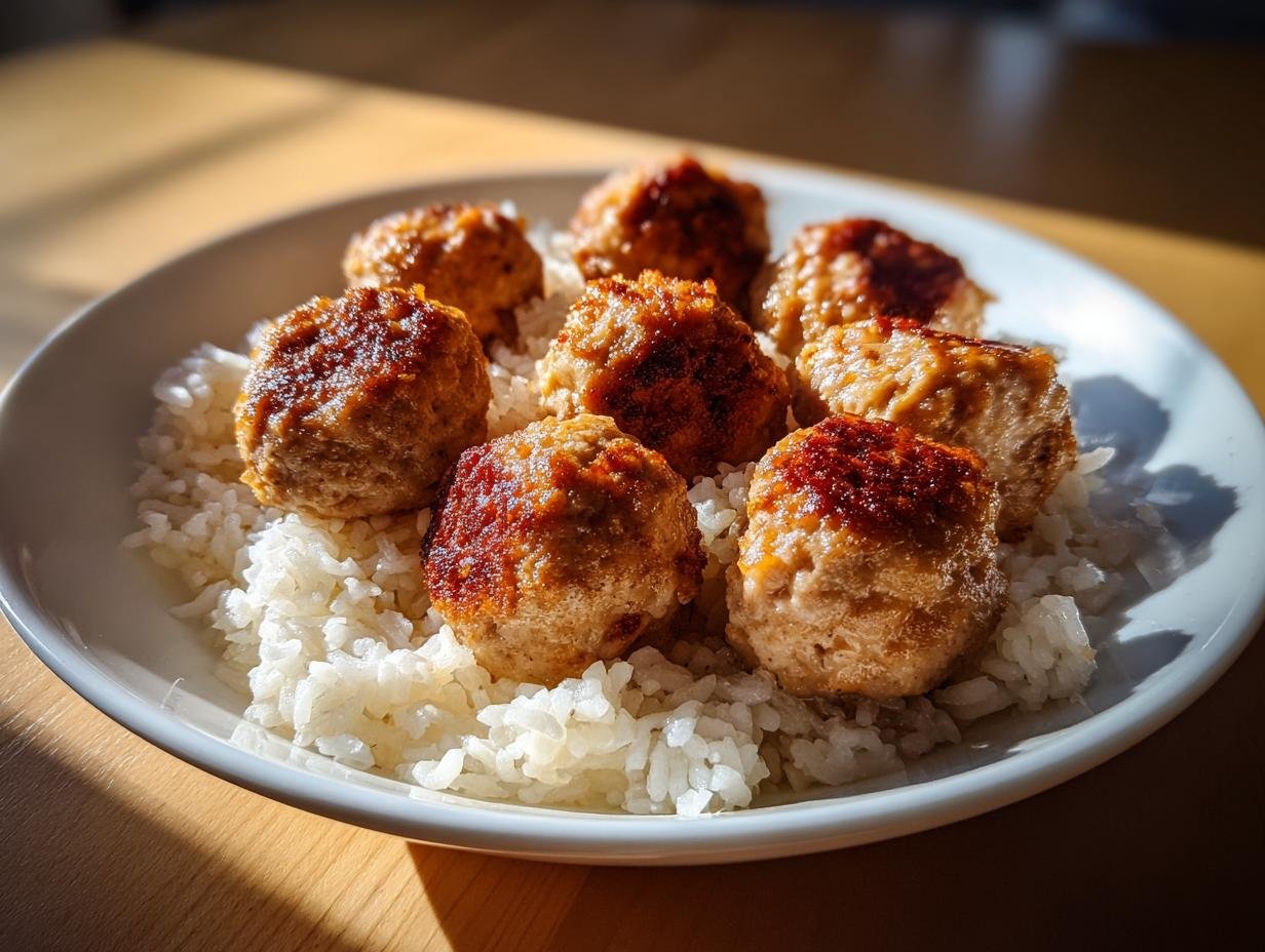28g Protein Turkey Meatballs & Rice – Easy Meal Prep Lifesaver