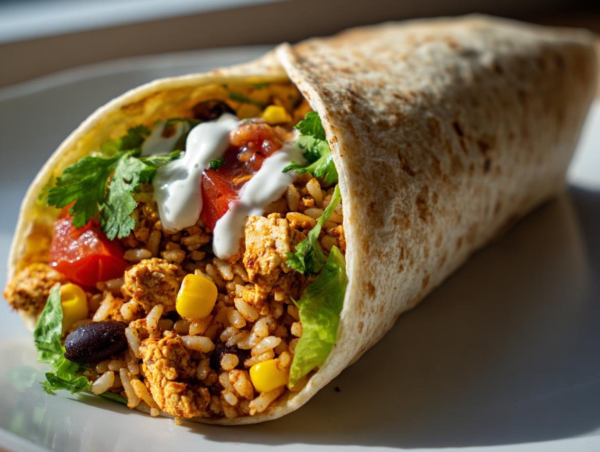 16g Protein Cilantro Lime Tofu Burritos You’ll Crave