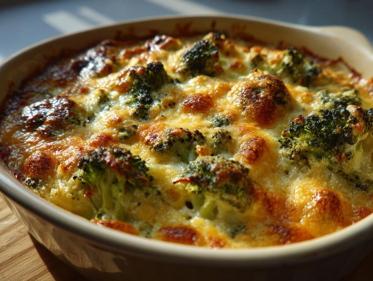45-Minute Garlic Shallot Broccoli Protein Casserole That Wows