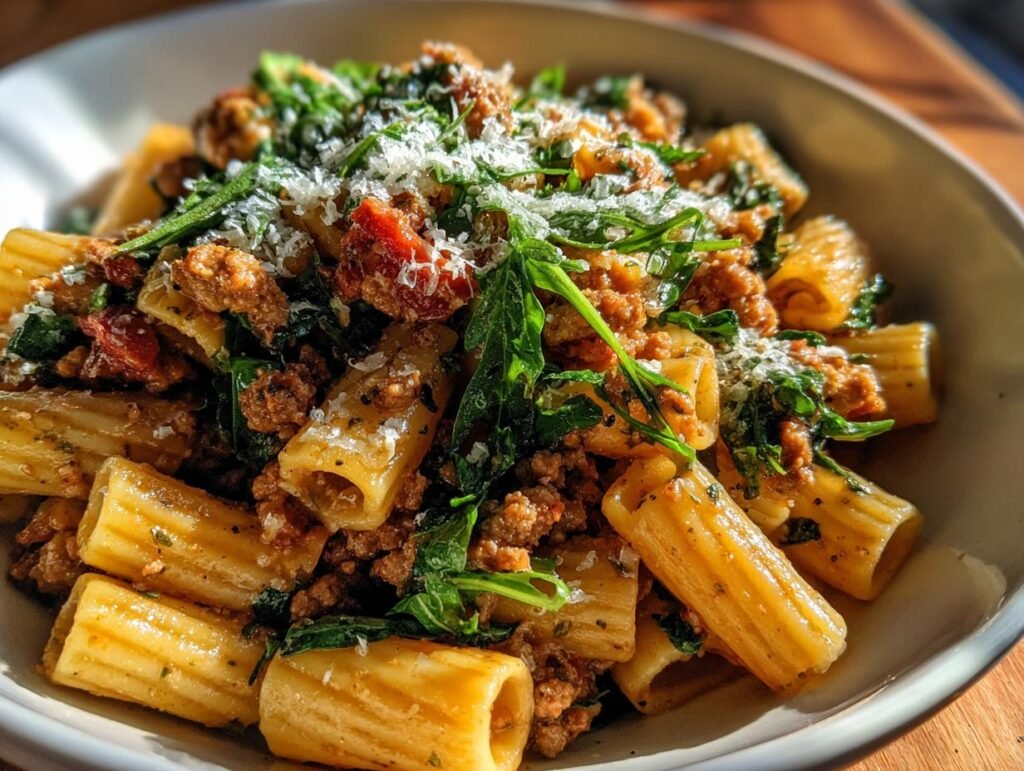 Turkey Rigatoni 28g Protein Rigatoni Sausage Turkey Arugula You’ll Crave - protibite.com