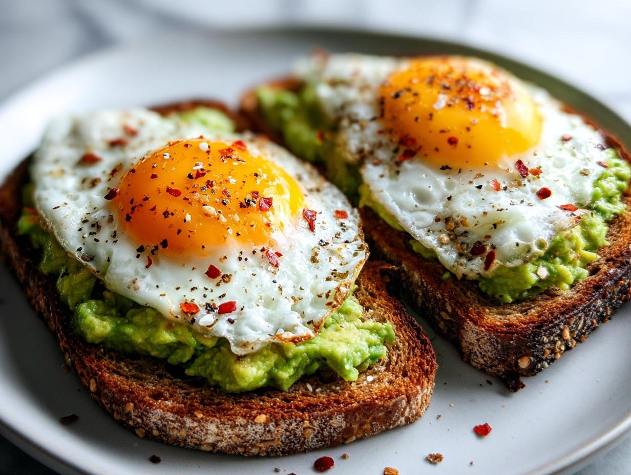 Irresistible High Protein Avocado Egg Toast with 15g Protein