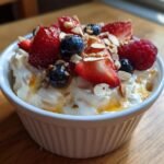 High protein cottage cheese berry dessert​
