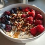 High protein cottage cheese dessert bowl