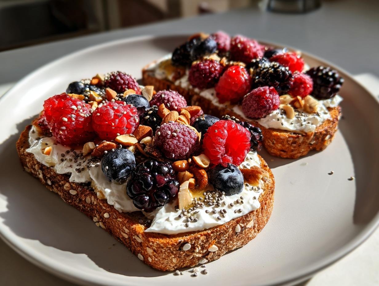 5-Minute High Protein Cottage Cheese Toast – Irresistibly Delicious!