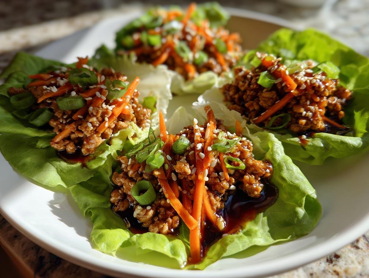 25g Protein High Protein Ground Chicken Lettuce Cups You’ll Crave