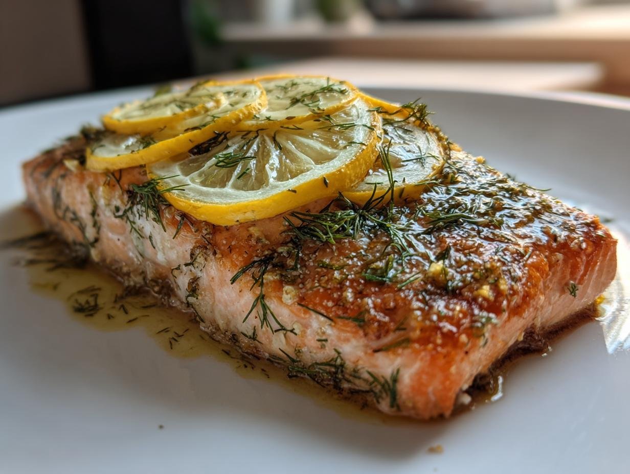 Power Packed 34g High Protein Lemon Dill Salmon Recipe