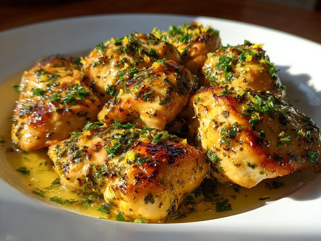 High Protein Lemon Garlic Chicken Dinner in 20 Minutes