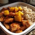 High protein pineapple chicken meal prep​