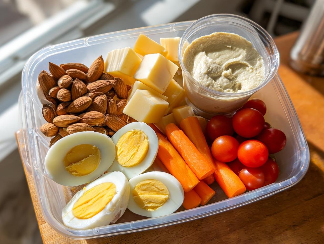 45g Protein Snack Box Lunch – Stay Full & Energized All Day