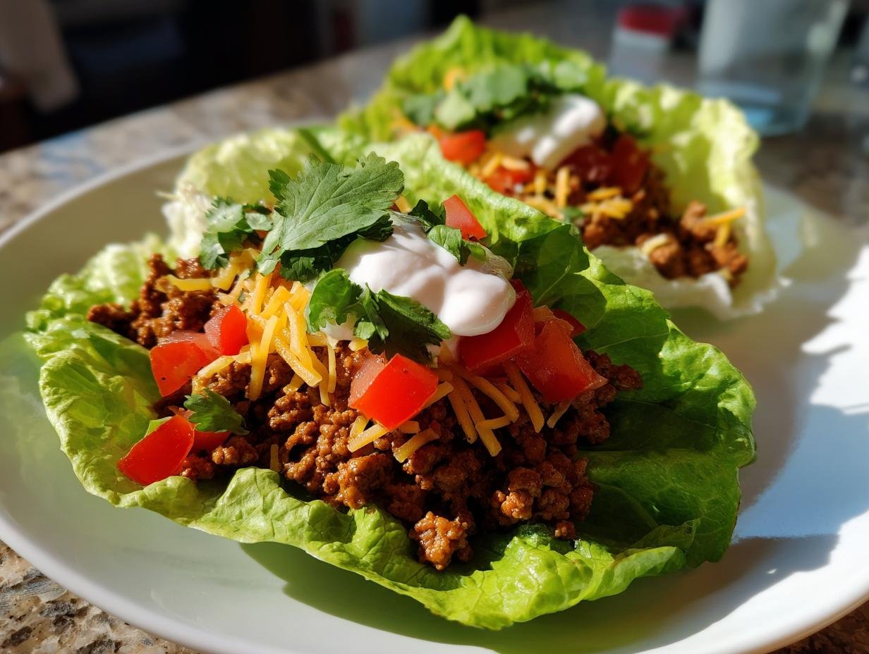 25-Minute High Protein Turkey Taco Lettuce Wraps You’ll Crave