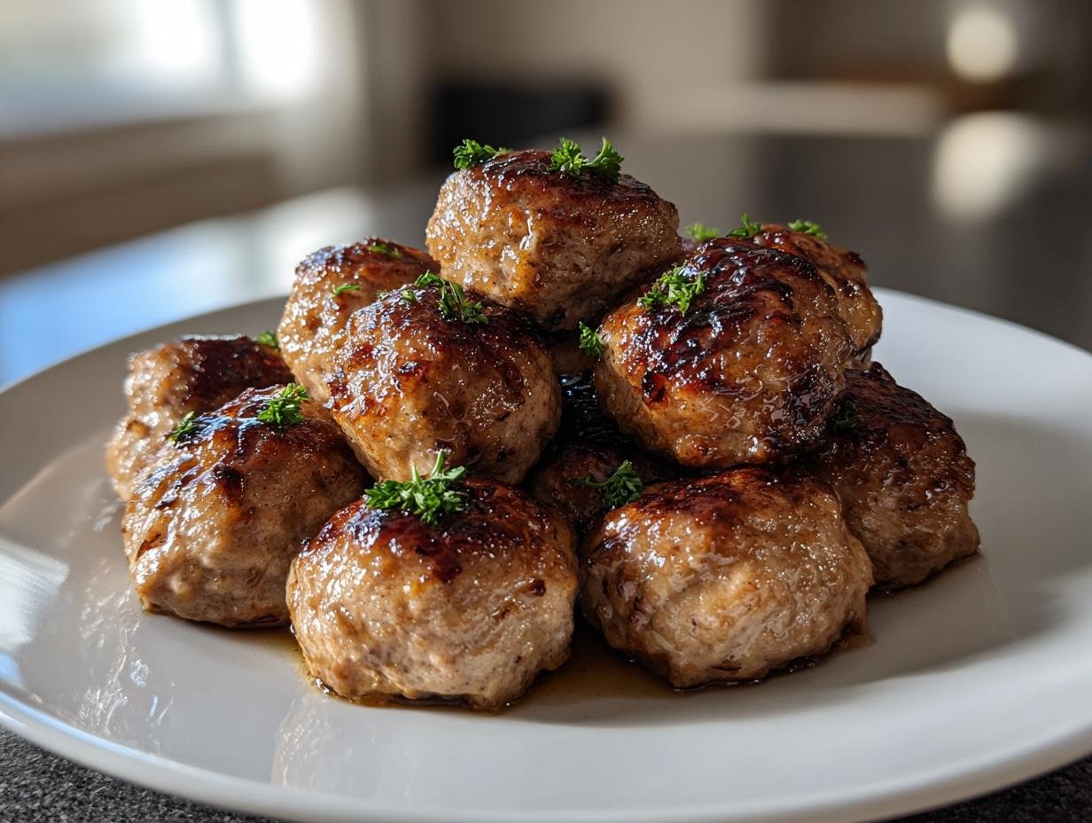 22g Protein Chicken French Onion Meatballs That Wow in 30 Minutes