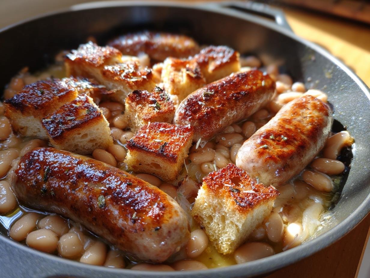 25g Protein Sausage Bean Skillet Croutons – Irresistible Comfort