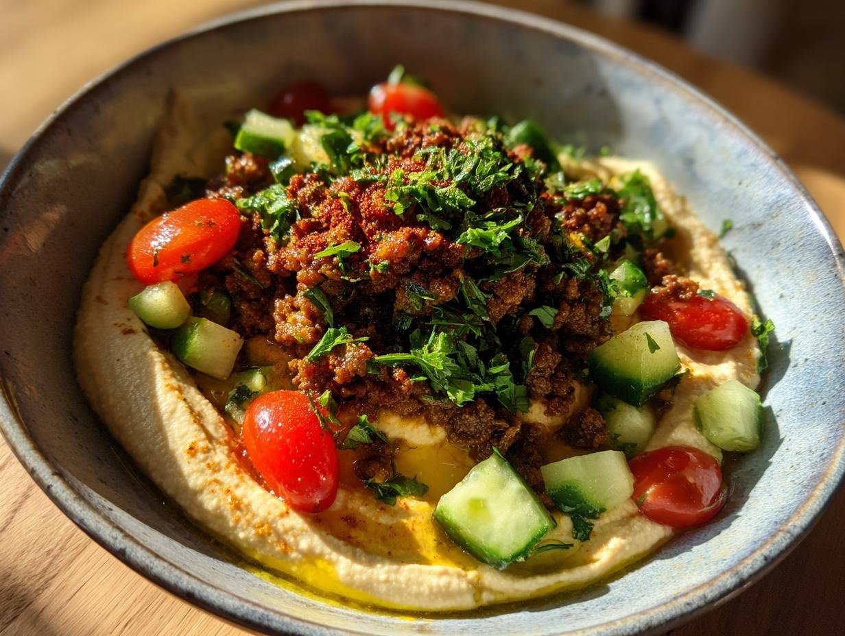 20-Minute Spiced Lamb Hummus Bowl – The Ultimate Protein-Packed Lunch