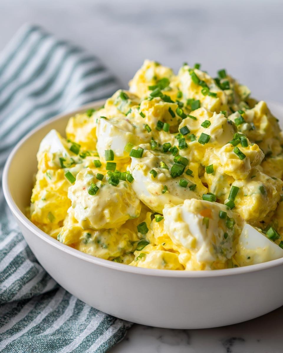 High Protein Egg Salad with 18g Protein Per Serving