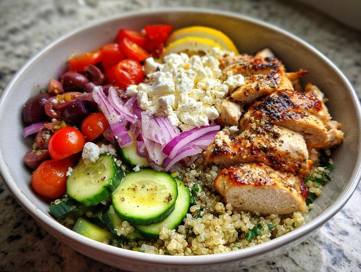 40g Protein Greek Chicken Bowls – Your Muscle-Building Power Meal